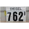 Image 2 : Diesel Price Board with Changeable Price Metal 28" x 36"