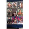 Image 8 : Wrestling Cards - mostly TOPPS (99) with Binder