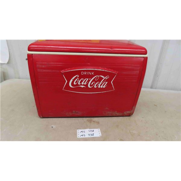 Coca-Cola Vintage Cooler with Removeable Lid