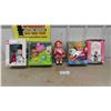 Image 1 : 5 New Dolls ; Peanuts TV- Lucy, Cabbage Patch Wade Blossoms, Little People Eddie,