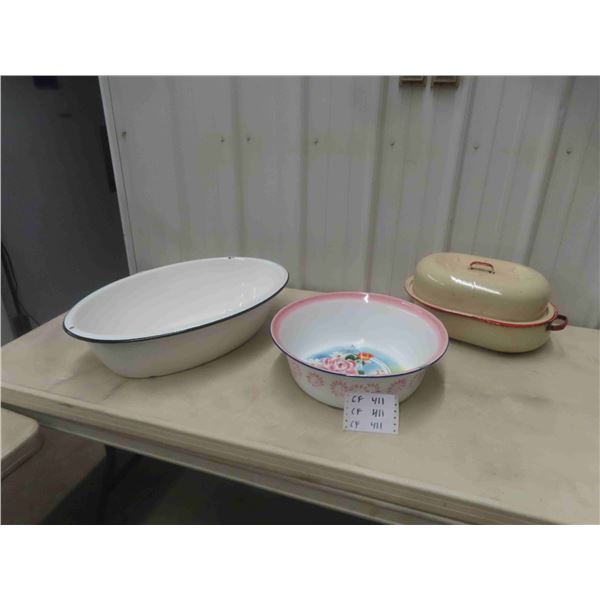 3 Enamel Wear ; Basins + Roaster