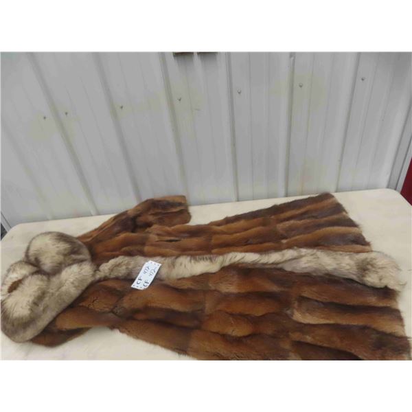 Long Fur Jacket - Believed to be Sz Med