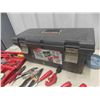 Image 2 : Rubbermaid Tool Box 10.5" x 11" x 24" with Odds n End of Tools ; Crescent 