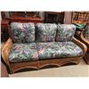 Image 2 : 5 Piece Bamboo / Wicker Sunroom Set : Couch 70'' Wide , Love Seat 52'' Wide