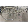 Image 2 : Wilson Vintage Carriage 24" Front Wheels 18" Back Wheels with Hood + Carriage 