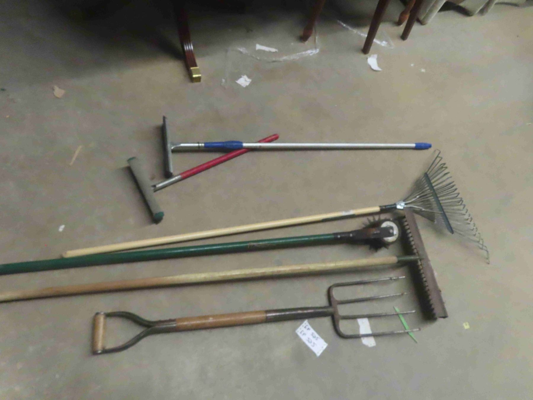 Fork Rakes, Edger, Squeegee