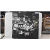 Image 1 : Black + White Picture - Pub Scene 24" x 24"