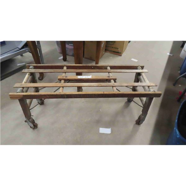 Laundry Bench on  Casters 16  x 18  x42 