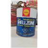 Image 2 : 3 Vintage Cans : Shell Shellzone Antifreeze 1 Gal , Esso 