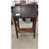 Image 1 : Antique Oak Mission Style Desk with Drop Down Writing Table and