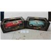 Image 1 : 2 Bburago Diecast Cars in Boxes Scale 1:18 - 1957 Chevy , 1961 