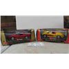 Image 1 : 2 Bburago Diecast Cars in Boxes Scale 1:24 - 1957 Corvette Convertible ,