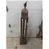 Image 1 : Wood Carved Tiki Style CD Holder 55'' Tall