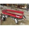 Image 2 : 2 Childrens Wagons - Metal Radio Jet , Thistle with 38'' Wood Box