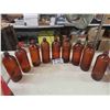 Image 1 : 9 Javex Brown Embossed Bottles Approx. 1 Quart Each