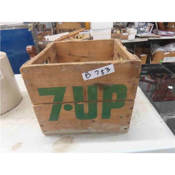 Wood 7UP Crate with Good Graphics