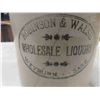 Image 2 : Robinson & Walsh 1 Gallon Stoneware Finger Jug - Weyburn Saskatchewan