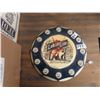 Image 2 : Labatt Lite Beer Clock 12'' Across , Polar Bear with Labatt 