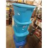 Image 2 : 4 Sterilate 18gal Storage Tubs with Lids