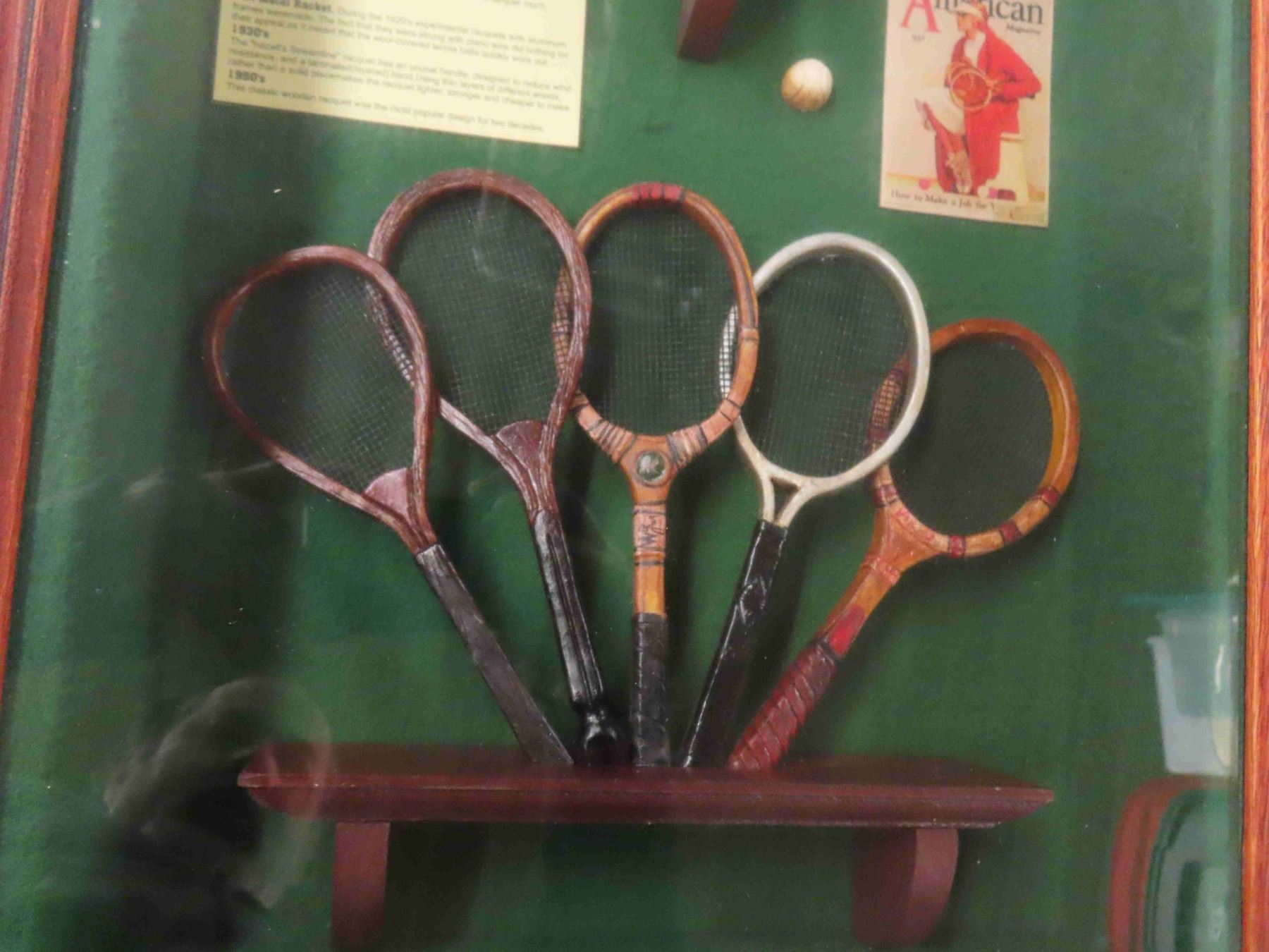 Tennis Racket Display Shadow Box 13