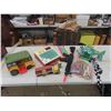 Image 1 : Various Toys ; Tonka Truck + Trailer, Fisher Price School Desk, Plus more