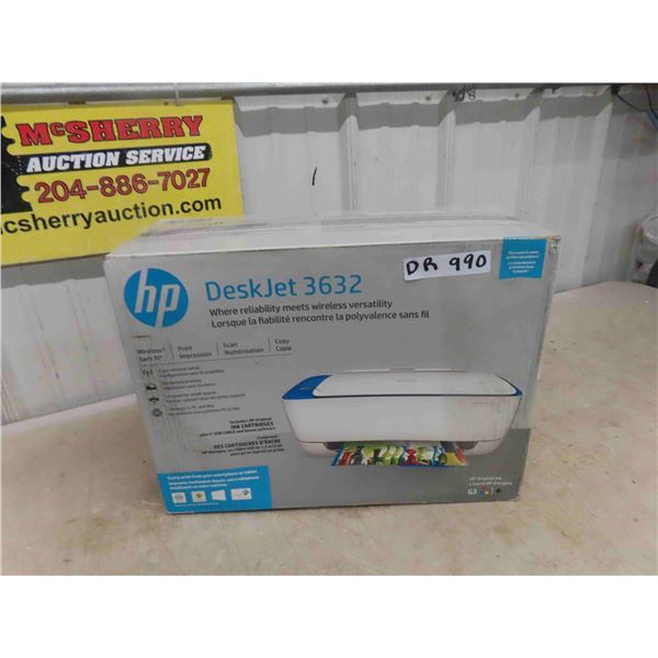 HP Wireless Printer - New in Box Desk Set 3632