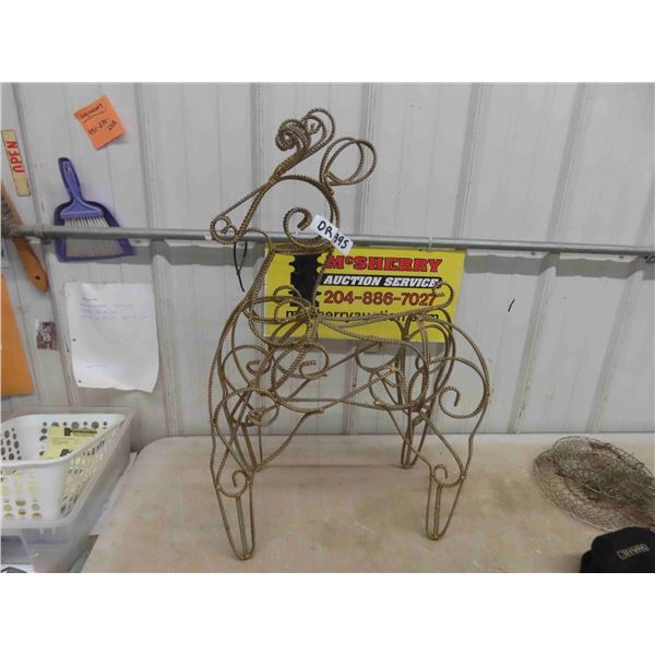 Wrought Iron Dear 8  x 20  x 30 