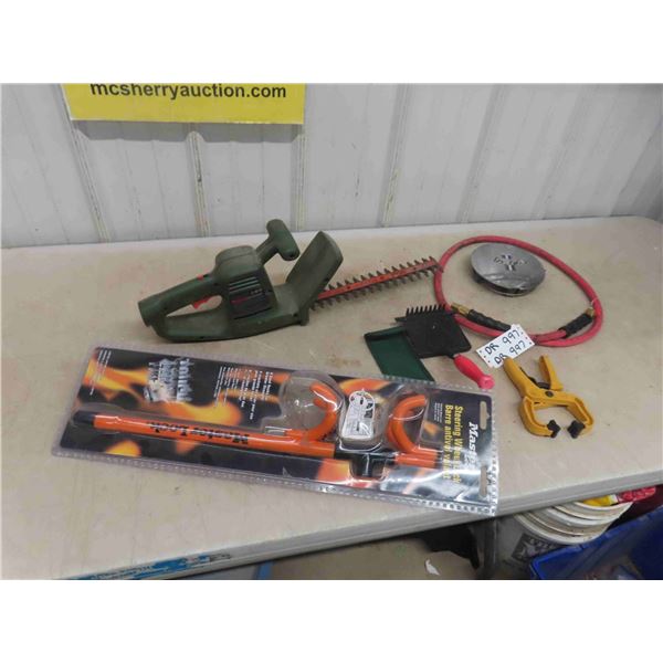 New Steering Wheel Lock, Electric B+D Hedge Trimmer, Mustang Hubcap, plus more