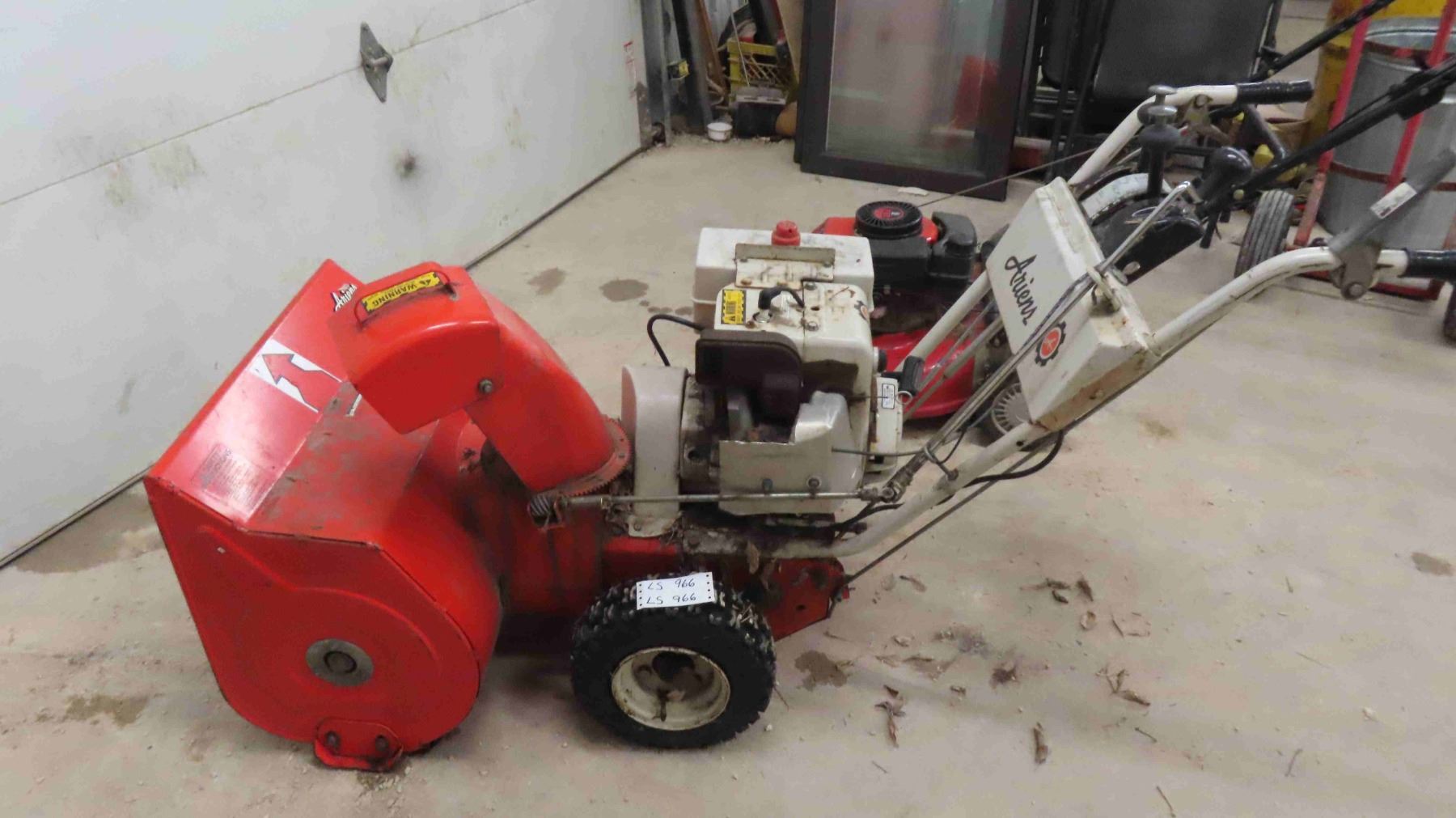 Ariens Snowblower 8HP - ran last winter, has compression - McSherry ...