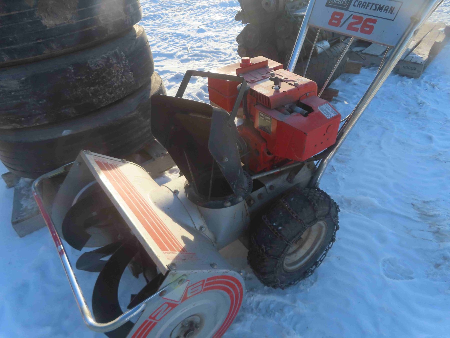 Craftsman 8HP Snowblower 26" Wide