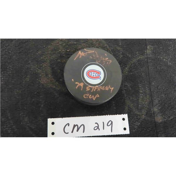 Mark Napier Signed Montreal Canadians Puck