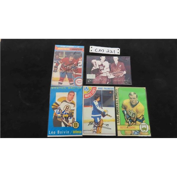 5 Hockey Signed 4"x6" Photos