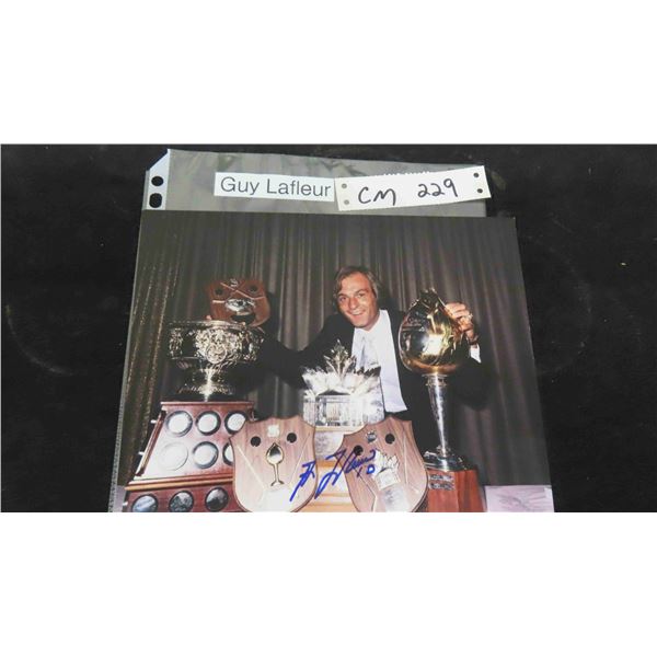 Guy Lafleur Montreal Canadians Signed 8"x10"