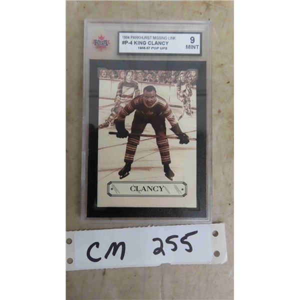 King Clancy Toronto Maple Leafs Graded Card