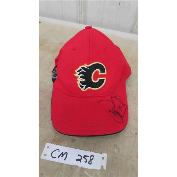 Theoron Fleury Signed Calgary Flames Hat
