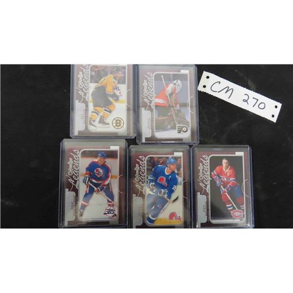 5 Assorted Hockey Cards