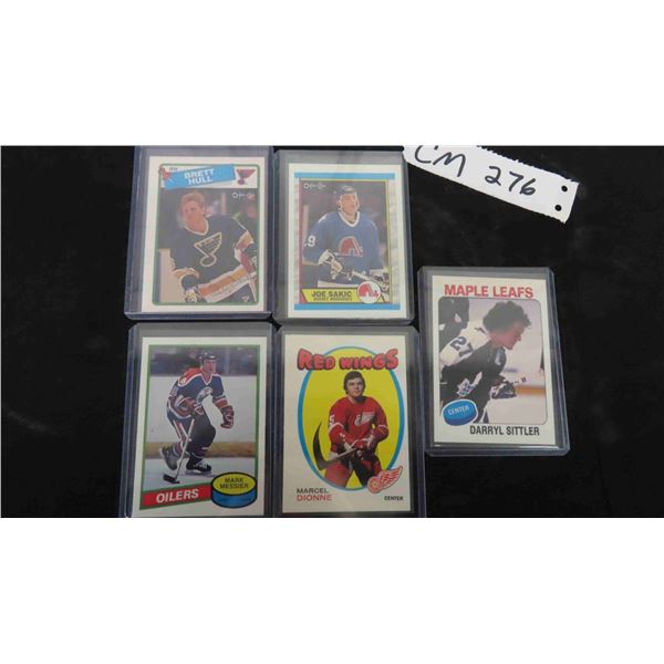 5 Assorted Hockey Cards