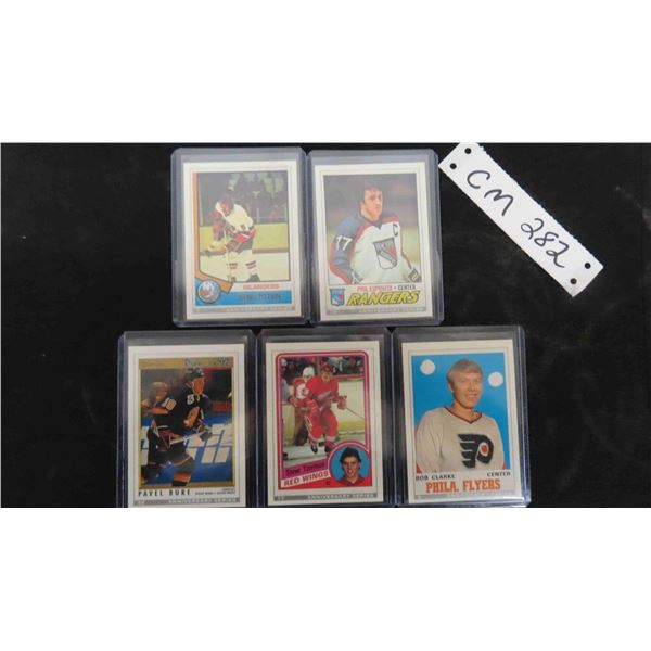 5 Assorted Hockey Cards