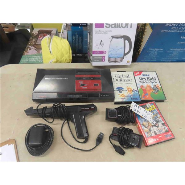 Sega Master System Power Base, 3 Games, Controls, Power Source
