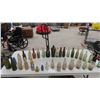 Image 1 : Various Styles, Shapes, Colors of Vintage Bottles - 35 Total - 100 Years Old, Separate Lips 