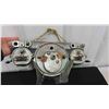 Image 7 : Vintage Chevy Speedometer Cluster Including Temp + Gas Gauge, 4 Indicator Lights,