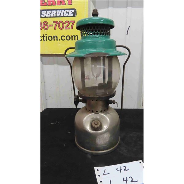 Coleman Lantern No 242 B Glass Lantern - has Damage