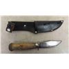 Image 8 : 4 Knives with Sheaths ; Butcher + Hunting