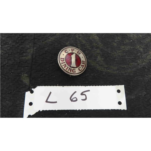 Vintage CPR Dining Car Pin 13/8" Across