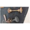 Image 5 : Vintage Door Knobs ; Glass, Metal, Porcelain + Cabinet Closures