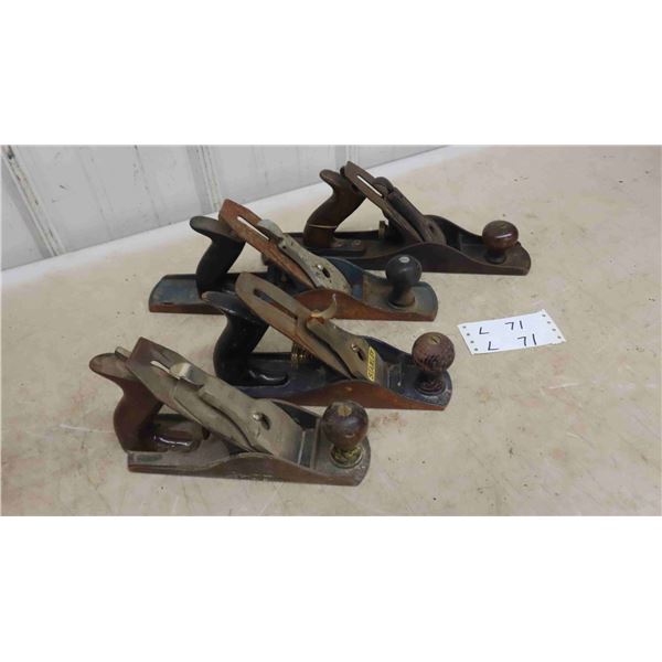 4 Vintage Stanley Planers