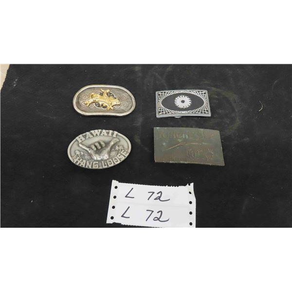 4 Belt Buckles