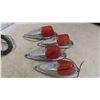 Image 6 : 4 Chrome Tail Lights, 4 Chrome Marker/ Signal Lights