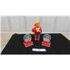 Image 1 : 2 Vintage Snow Globes from Universal Studios with Changeable Calendar, Wind Up 