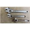 Image 6 : Tools ; 10 Wrenches - 5 Crescent, Pipe Wrench, 4 Tin Snips
